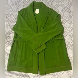 Merona Bright Green Plush Belted Robe – Size 28W/30W– Soft Loungewear